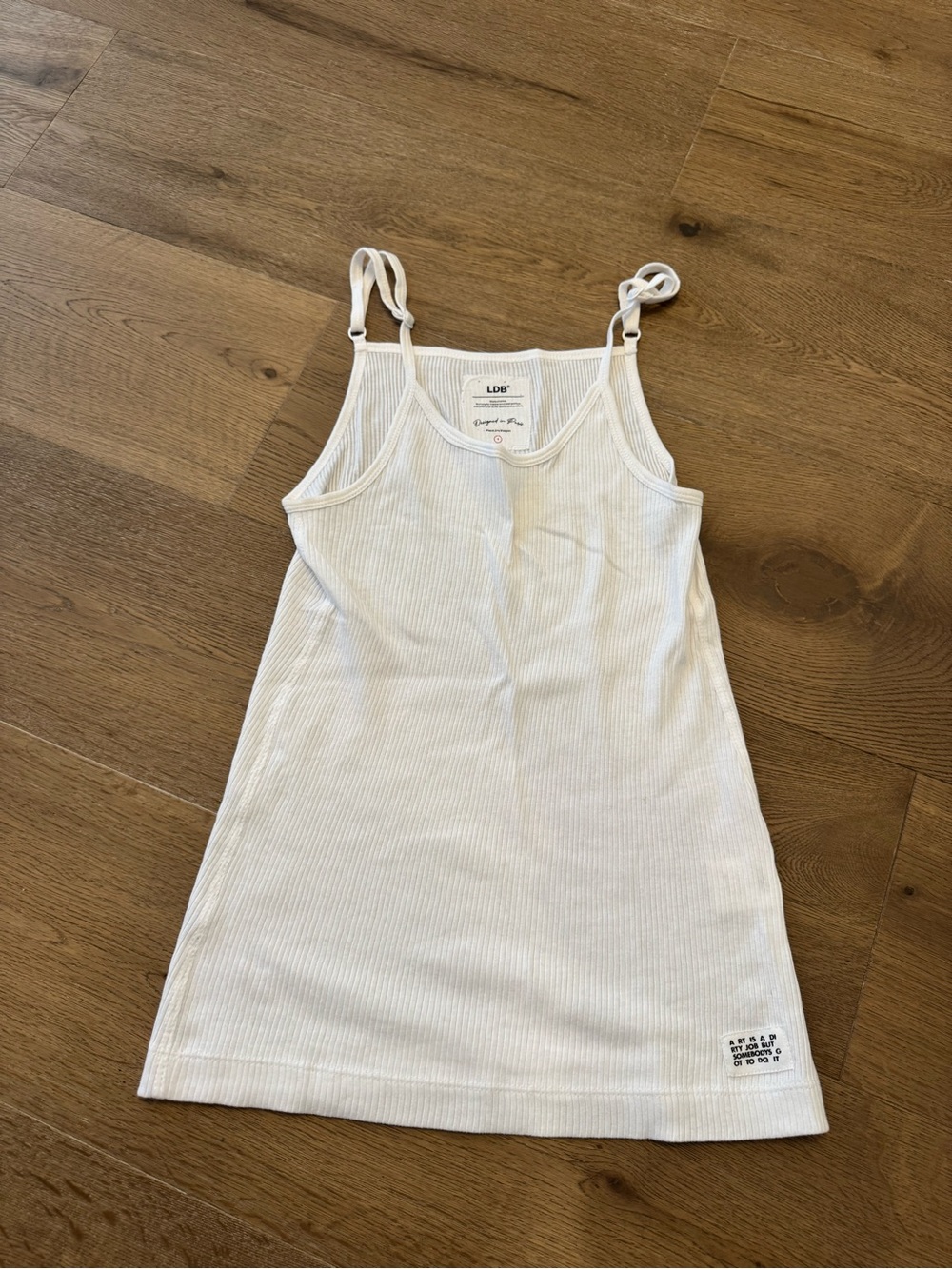 WEEKDAY White Ribbed Tank & Shorts Sleep Set - Picture 4 of 6